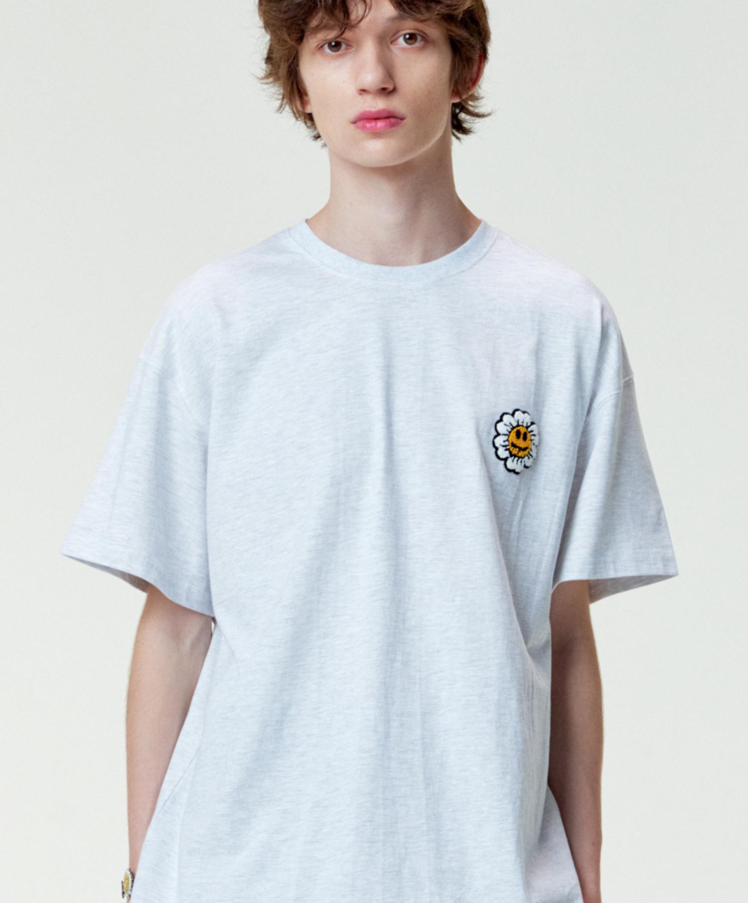 Mister Child Daisy Smile T-Shirt Light Gray M