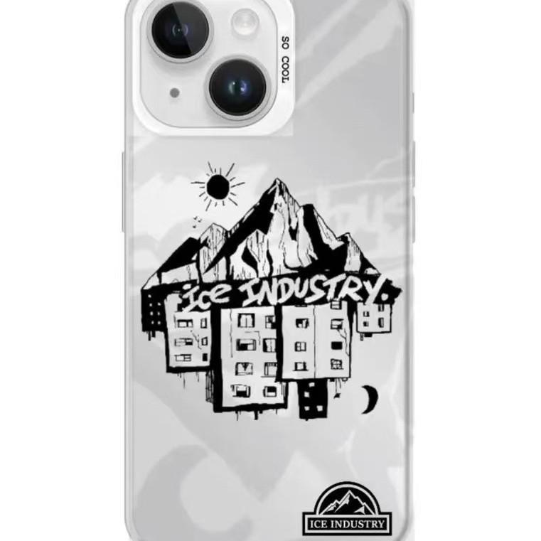 Silver High Mountain Apple 17/16 Pro Max Phone Case - Compatible with 12/13/14/15/XR Models - Hot Sale