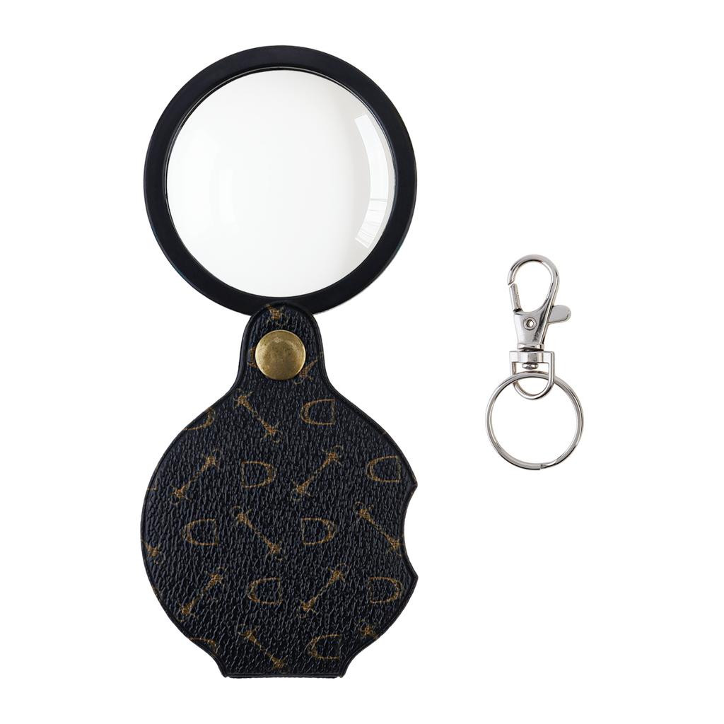 15X Folding Optical Glass Pocket Magnifier Kit with Keychain HD Lens for Repair Read Hobby Professional Portable