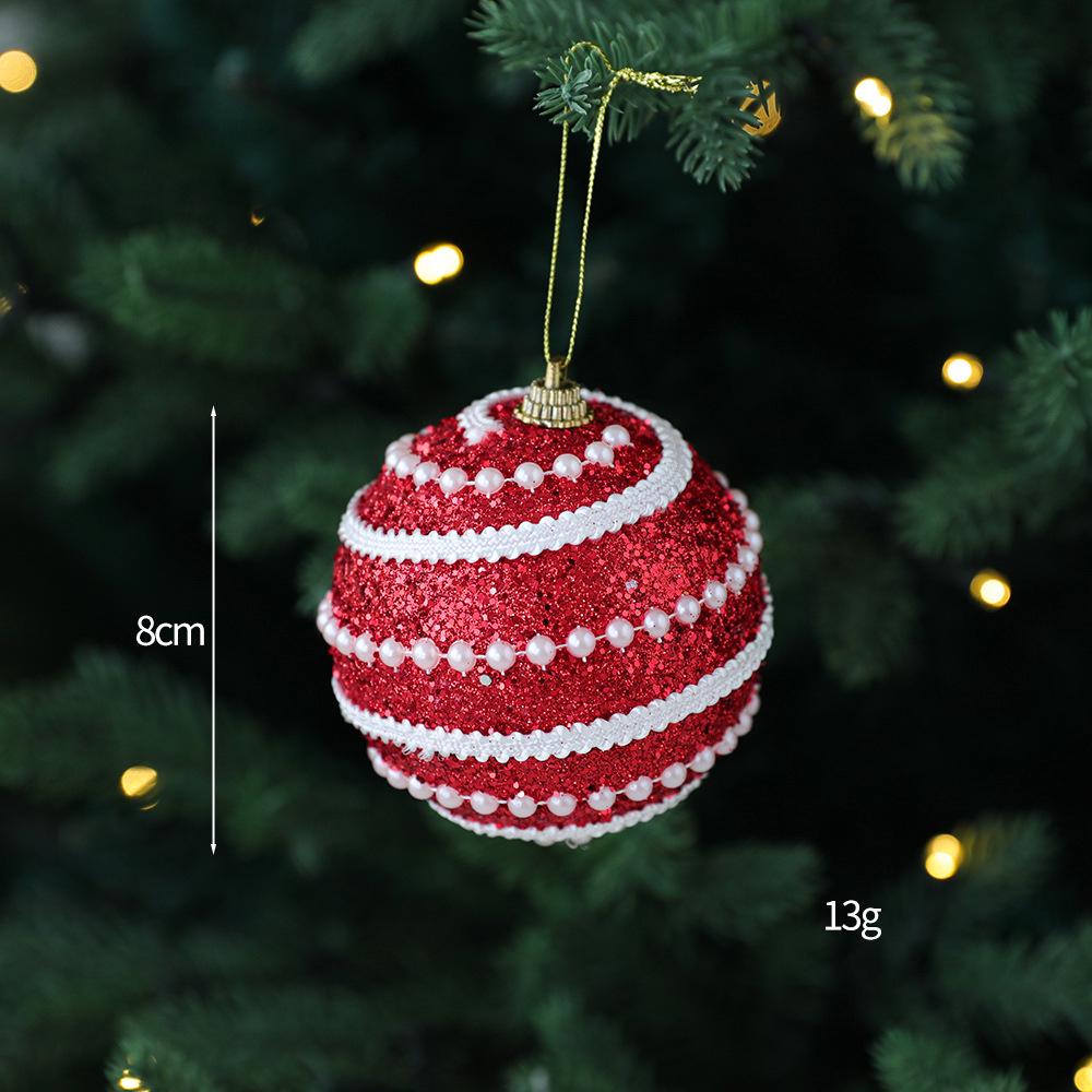 DIY Painted Foam Christmas Ornament: Snowflake & Irregular Pompon Balls