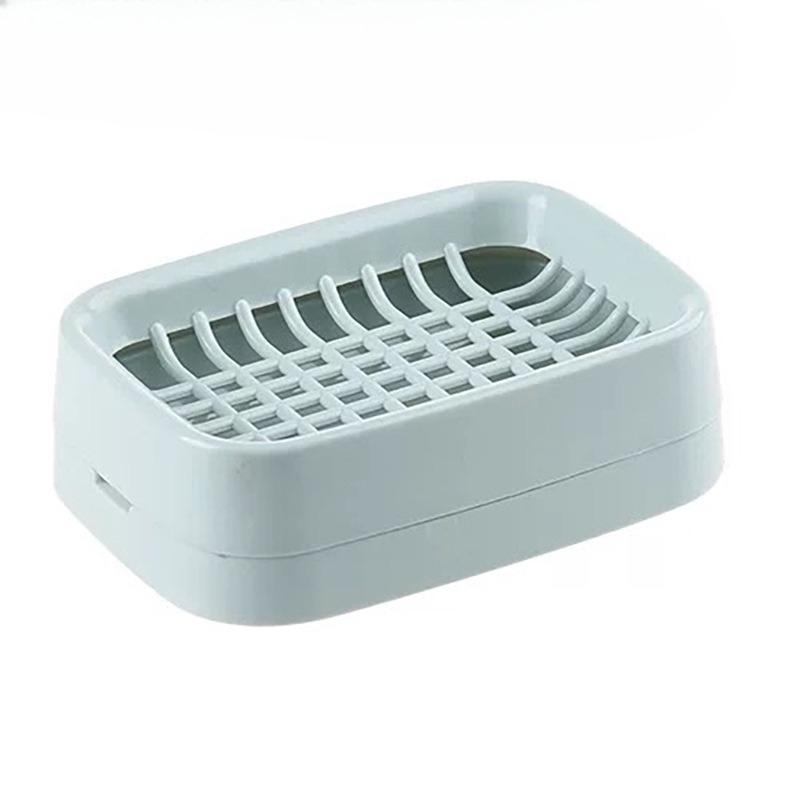 Grid Soap Box Handmade Soap Double-layer Drip-drying Wall-mounted Storage Rack Laundry Soap Soap Box Storage