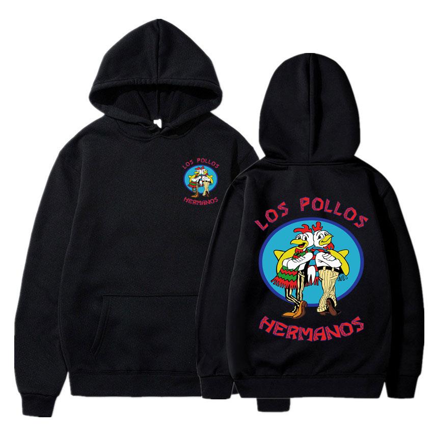Breaking Bad Hoodie Los Pollos Hermanos Chicken Brothers Druck Trainingsanzug Herren Damen Mode Frühling Herbst Fleece Lockeres Sweatshirt