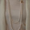 Mare di mari Royal Big Pearl Long Necklace White