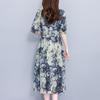 Fashion Summer Dresses for Women Plus Size Casual Short Sleeve Elegant Long Dress Summer Vintage Clothes