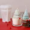 Christmas Tree Molds For Candles Flexible Silicone Casting Molds Food Grade Molds For Holiday Cute 3D Casting Molds For