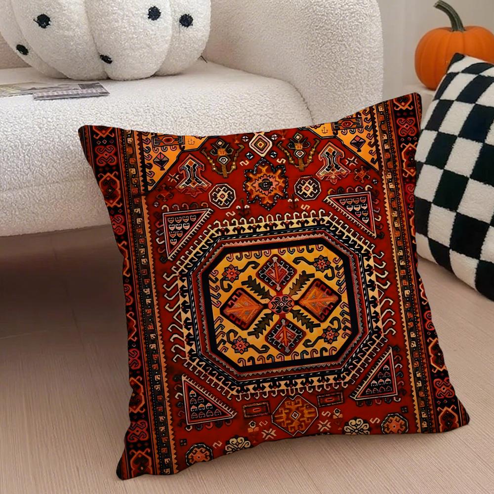 Exotic Gorgeous Exquisite Persian Art Cushion Cover Throw Pillow Cover Hidden Button Durable Polyester Chair Cushion