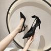 Moda Nowe Wysokiej klasy Damskie Wykwintne Szpilki Seksowny Temperament Jednolity Kolor Czółenka na Wysokim Obcasie Damskie Wysokiej jakości Buty