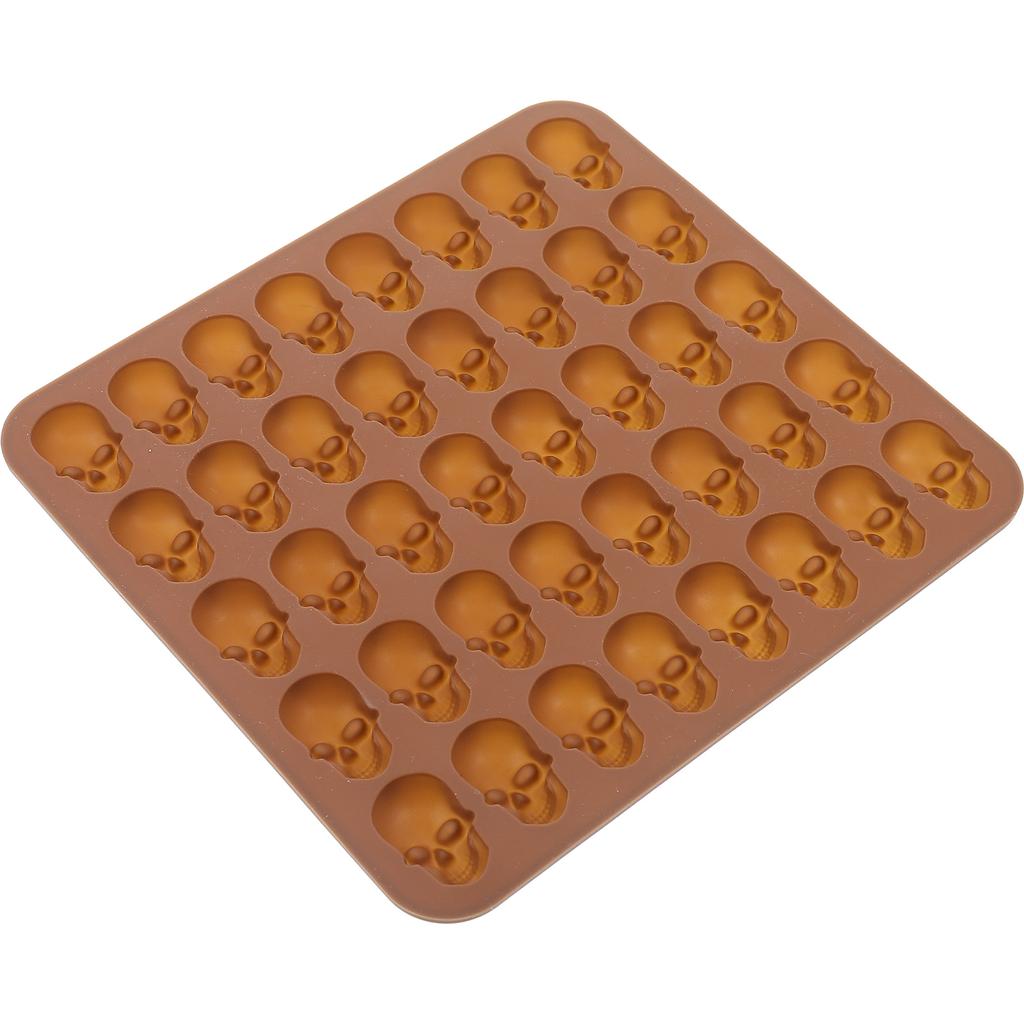 Skull Mold Cake Cookie Molds Silicone for Baking Christmas Chocolate Pastry Gummy Cakes Fudge Cupcake
