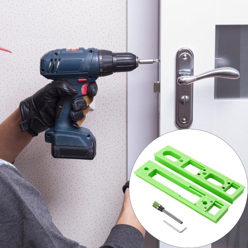 Light Weight Plastic Carpenter Slotting Template Precisions Slotting Tool for Installing Concealed 3D Hinge Enduring