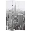 Foldable Room Divider 120x170 Cm New York Black and White