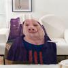 Coperta Morbida di Peluche John Pork, Carina Coperta Plaid a Stelle in Microfibra, Morbido Copri Lusso per Divano Ginocchia Casa Bambini