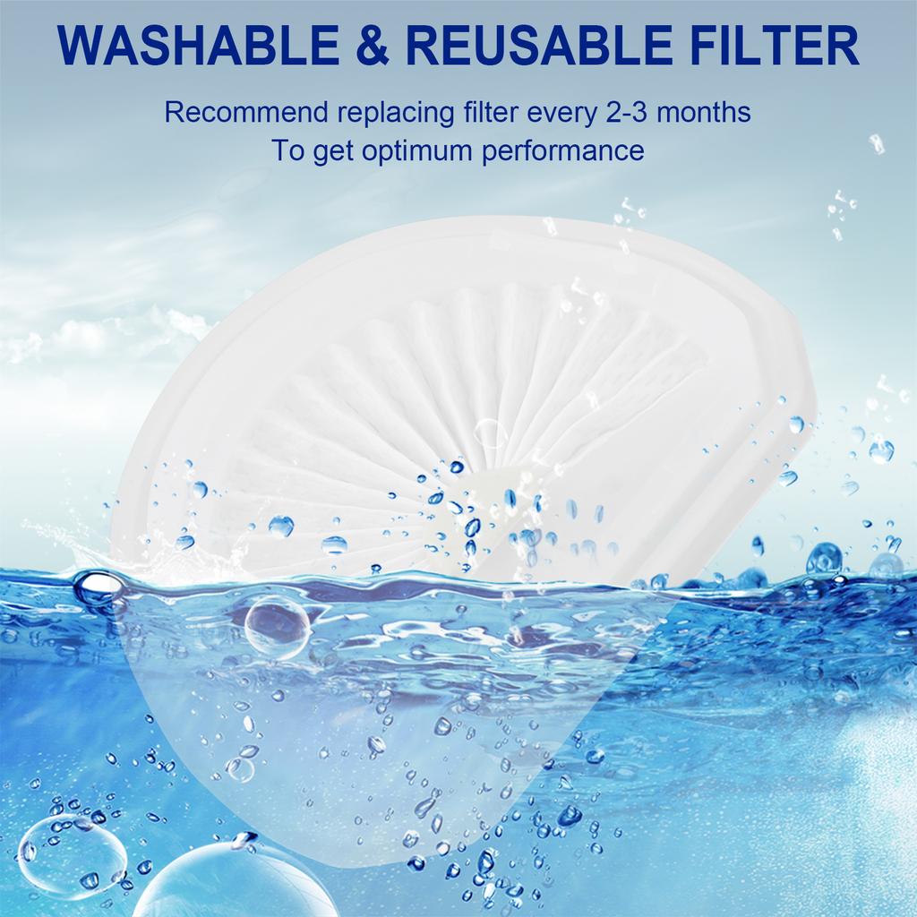 4pcs VLPF10 Monolithic  Type Vacuum Cleaner Filter, Replacement Filter Cartridge