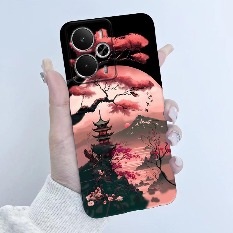 Cases For OPPO Realme 14 14T 5G Casing Fashion Flower Astronaut Girl Design Soft Silicone TPU Cover For Realme14T realme14 Coque