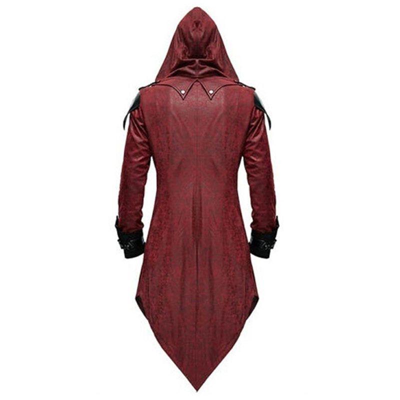 2022Wish Amazon New European and American Medieval Halloween Retro Patchwork Jacket Men's Gothic Dark Clothing