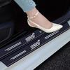 1/4/5Pcs Carbon Fiber Leather Car Door Sill Protector Strip For Subaru STI WRX Forester Impreza Legacy Outback XV BRZ Tribeca X111
