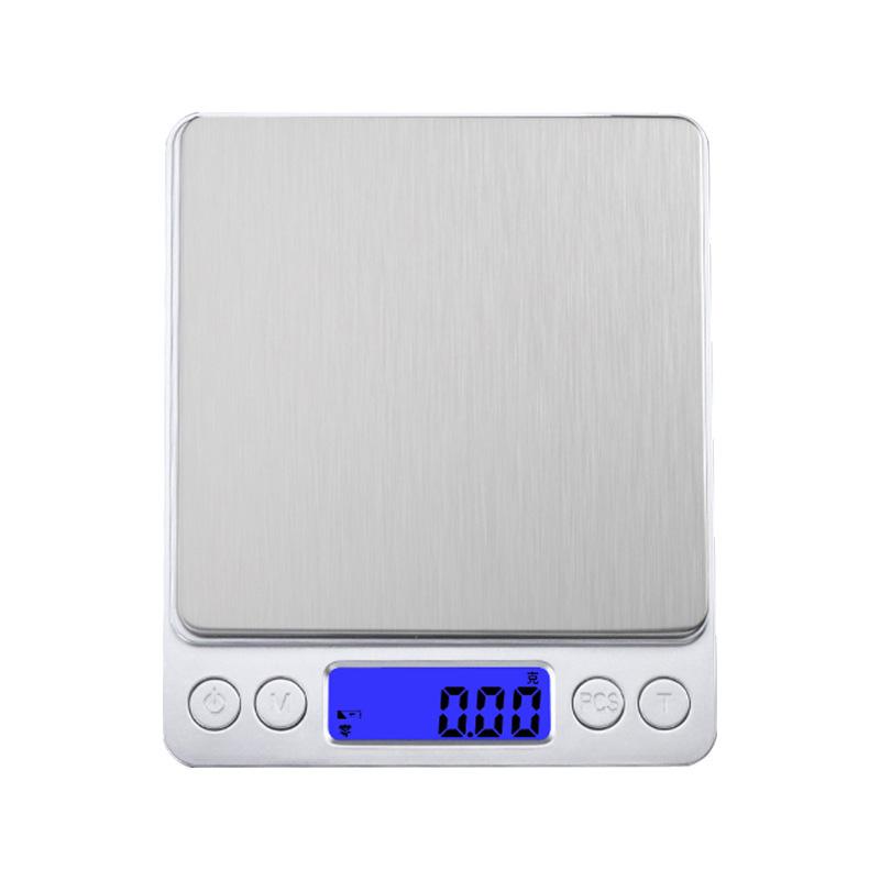 Kitchen Scale Stainless Steel Food Scale with LCD Display for Precise Weighing of Cooking Ingredients Diet