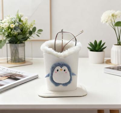 , Plyšový držák na brýle Roztomilý kreslený držák na brýle a tužky Stolní úložný prostor Stojan na brýle