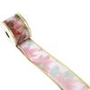 Floral Gold Christmas Decorative Ribbon 5 Cm X 2.7 M