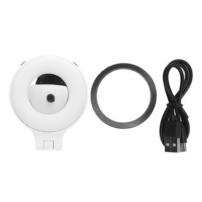 Telefon-Selfie-Licht mit 14-Zoll-Schraubenloch, magnetisch, stufenloses Dimmen, 2500 bis 8500 K, tragbares Telefon
