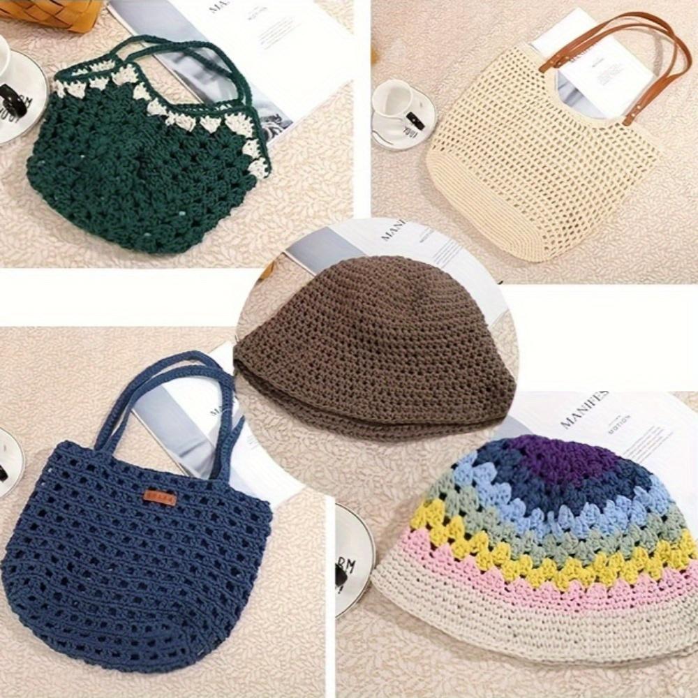 2pcs Multicolor Cotton Blend Yarn Versatile for Knitting & Crochet Variegated Ombre Marled Thick-Thin Styles Perfect for Sweaters Scarves Hats