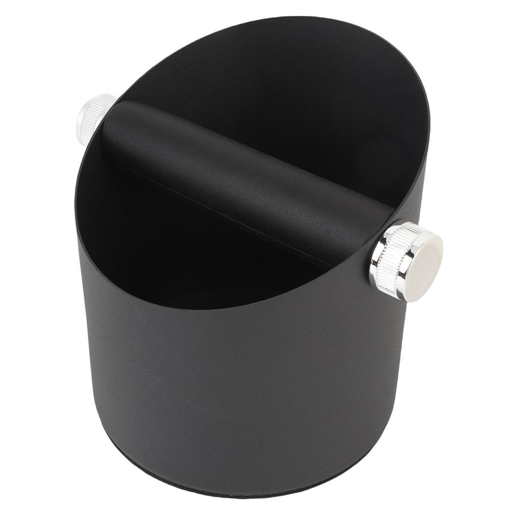 Small Coffee Knock Box Carbon Steel Coffee Grounds Container Waste Bin for Household
