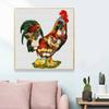 New Arrival 5D DIY Full Circle Diamond Painting "Rooster" Embroidery Cross Stitch Home Decor Gift