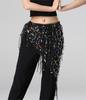 Belly dance oriental belly dance costumes Belt Women 140cm Sequins Tassels Chiffon Hip Scarf for Thailand India Arab dance Belts
