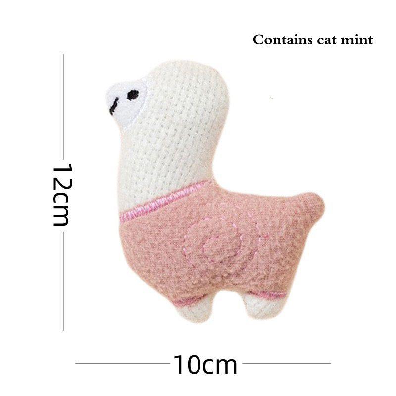1PC Plush Cat Toy Catnip Cute Funny Chew Cat Playthings Cartoon Interactive Kitten Mini Teeth Grinding Thumb Pet Dog Chewing Toy