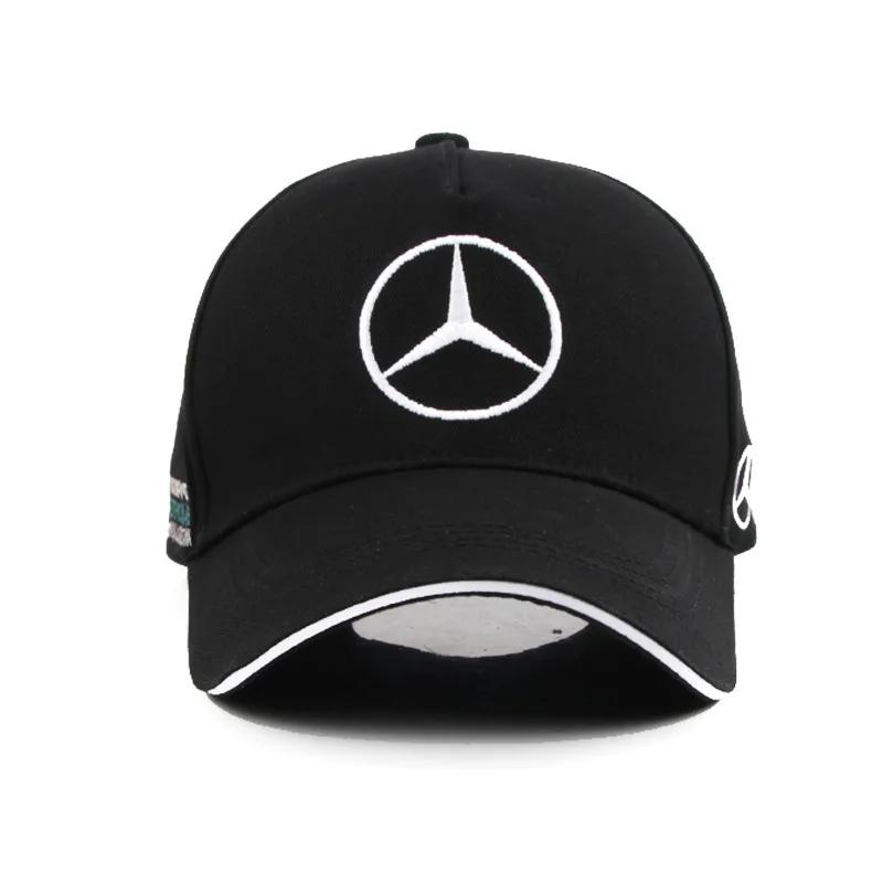 Car Sticker 2025 Hot For Benz Car Duck Tongue Cap For Mercedes Benz 3D Hat Car MOTO GP Racing F1 Baseball Cap Hat Adjustable Cas