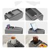 Couch Cup Holder Silicone Anti-Slip Sofa Coaster Arm Chair Couch Recliner Remote Control Organizer Holder Sofa Armrest Tray