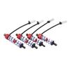 4Pcs Shock Absorber 92mm Front 105mm Rear Oil Adjustable Damper Suspension for 1 10 RC CarRed