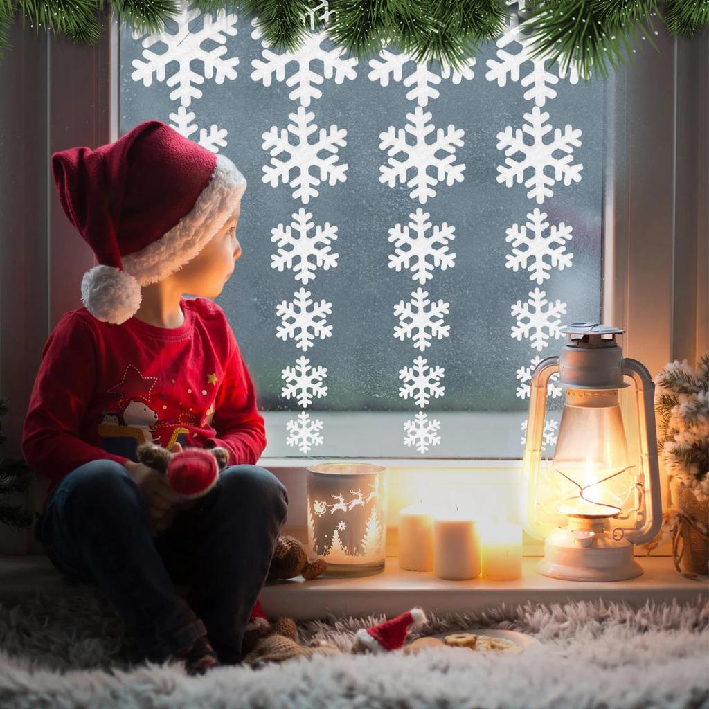 Snowflake Christmas Ornaments 21 Pieces Christmas Tree Ornament Decor Festival Window Snowflake For Winter Outdoor Home Holiday