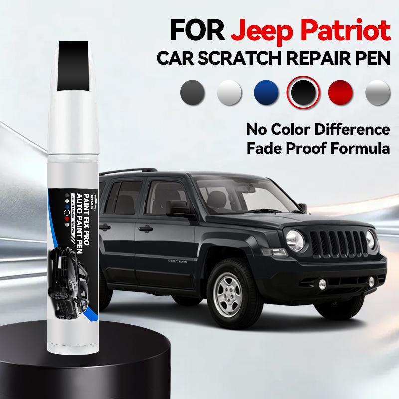 Fahrzeug zur exklusiven Nutzung Für Jeep Patriot Autolack Reparaturstift Ausbesserungsstift Kratzerentferner DIY Auto Zubehör Rot Schwarz PX8 Weiß
