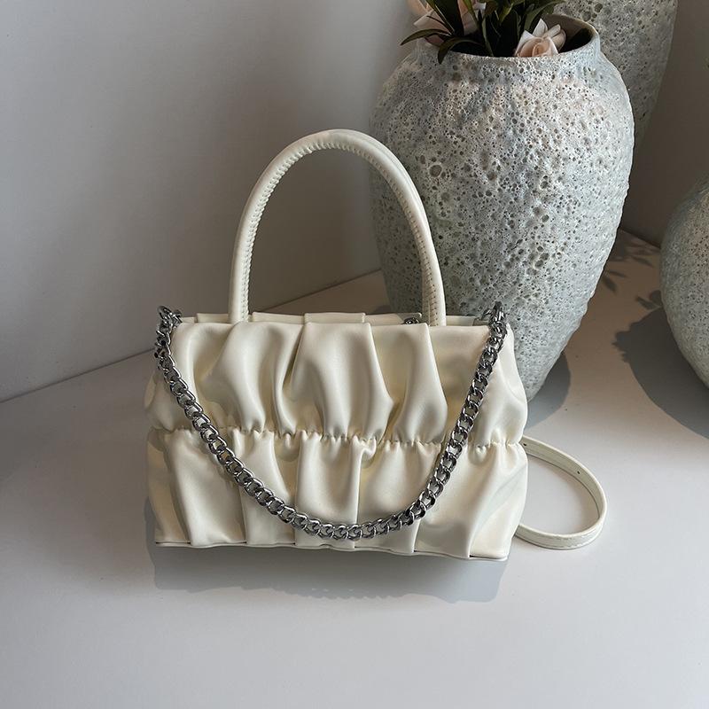 

Сумка Женская 2024 Новая Сумка Через Плечо Осень Нишевый Дизайн Модная Взрывная Одноплечевая Портативная Складная Маленькая Квадратная Сумка