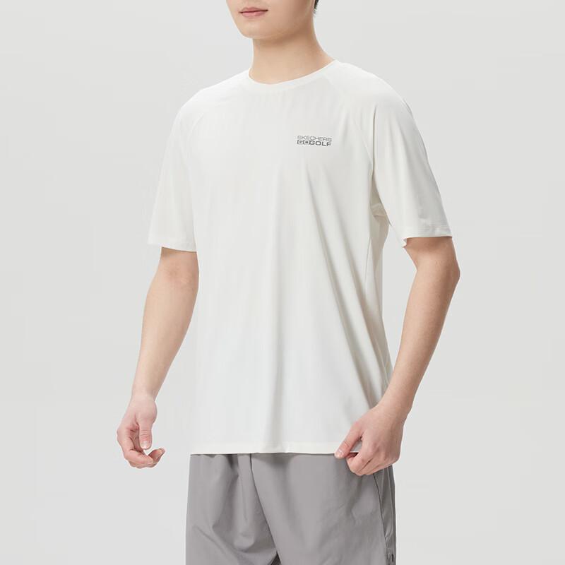 Skechers Knit Crew Neck Pullover Breathable Sports Quick-Dry T-Shirt Men Tops P226M205-0019