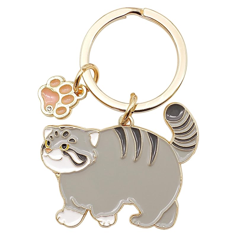 

animal Keyring [Manul] Animal cute key ring Z0133/KH