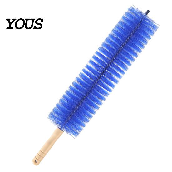 Energy Efficient Dust Brush Fan Cleaning Brush, Reusable Collector, Non-Detachable Bendable Design, Cobweb Remover Multifunctional Removal for Blinds