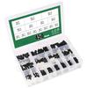 450Pcs Black Carbon Steel Concave End Inner Hexagon Setting Screw Set M3M4M5M6M8 Inner Hexagon Machine Rice Box