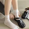 High Quality Comfortable Summer Ultra-Thin Split Toe Woman Cotton Socks Golden Silk Stripe Two-Toed Japanese Harajuku Sox