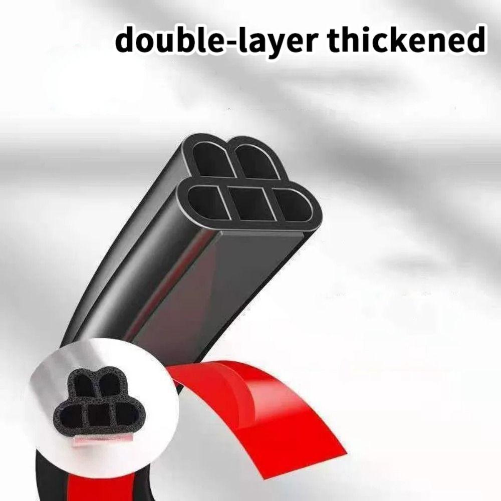 16M Car Door Seal Strip B/L Shape Windshield Weatherstrip Double Layer Sealing Protector  Car
