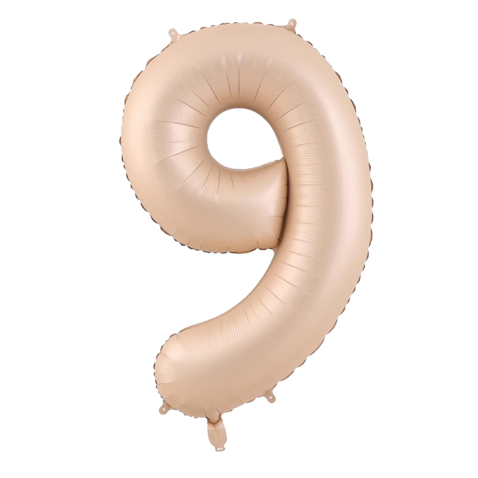 

Beige 40 Inch Number ,Large Self Inflating Foil Number Balloons 0-9 For Boys Girls,Balloons For Birthday Party Decorations Supplies One Size