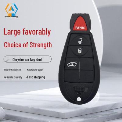 Chrysler Coque de Clé Intelligente 3+1 Boutons pour Voiture Intérieur X2