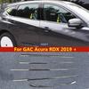 Car Style Window Side Strip Cover Glass Molding Trim Sticker Exterior Protector Decoration Accessories For GAC Acura RDX  +