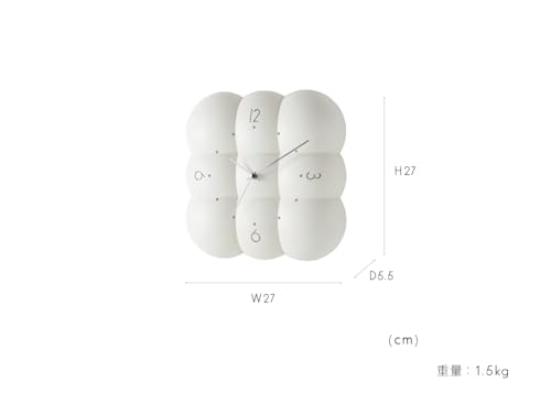 Interform Wall Clock CL-4426 Mufi Step Movement