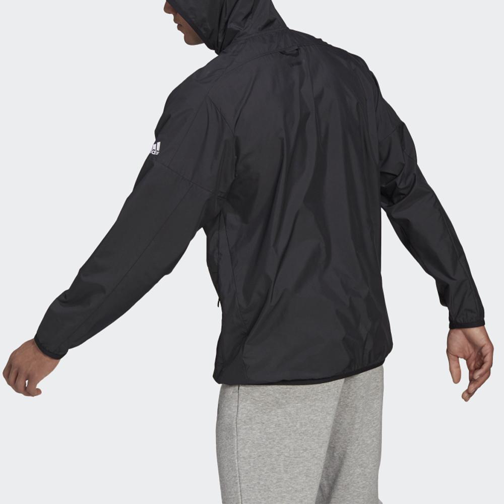 Adidas Mens Solid Color Sports Hooded Jacket Men Jackets Black GQ0577