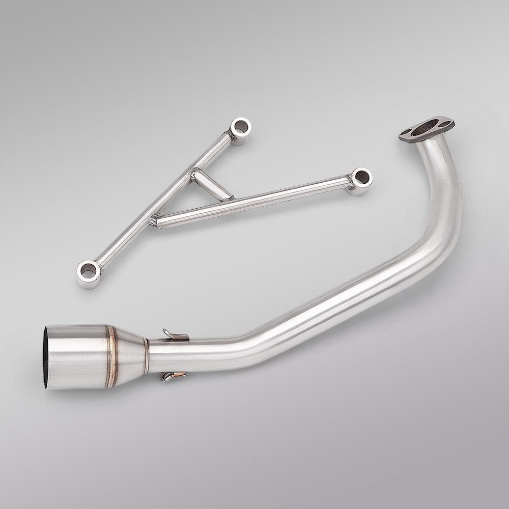 NS125LA Motorcycle Scooter Exhaust Modification - Front and Tail Section, Non-Destructive Installation.