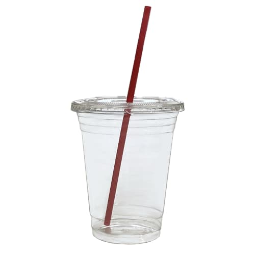 Niche Plus Takeout Clear Cups, 16 Oz (520 Ml) with Flat Lids, Pack of 50, 16 Fl Oz