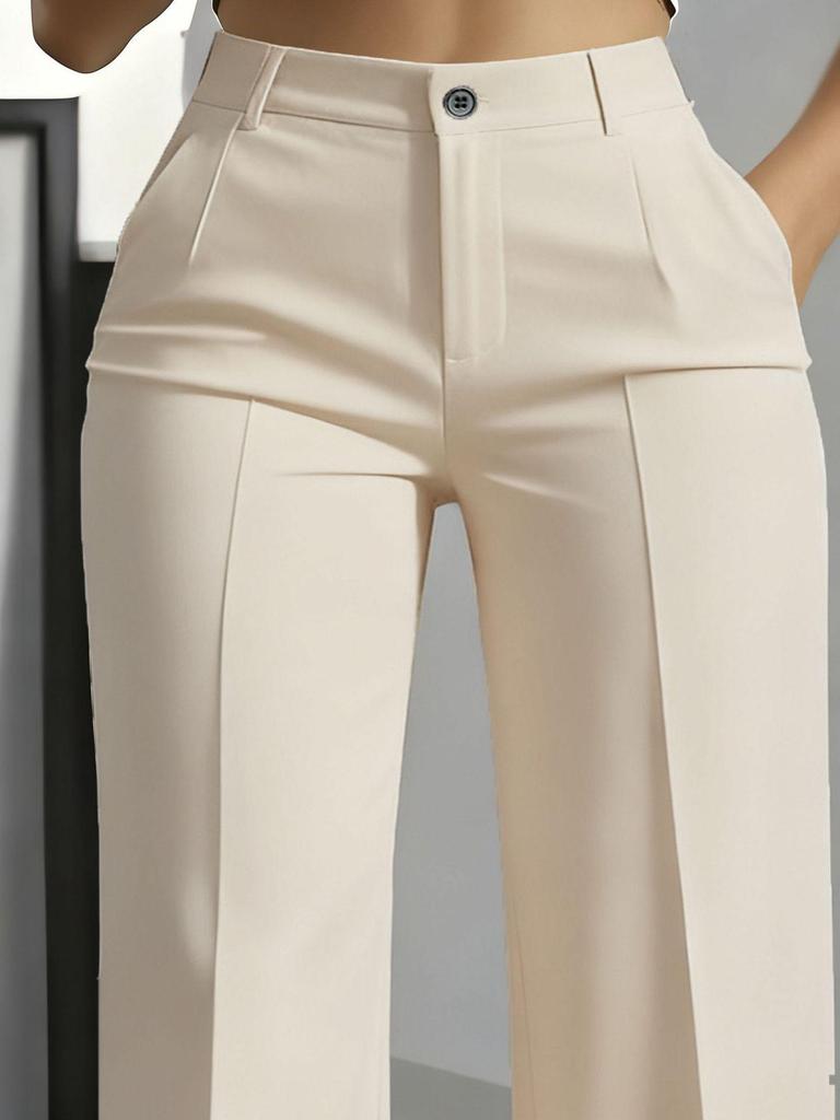 Pantaloni Eleganti da Donna 2025 a Vita Alta, Modellanti, Gamba Dritta