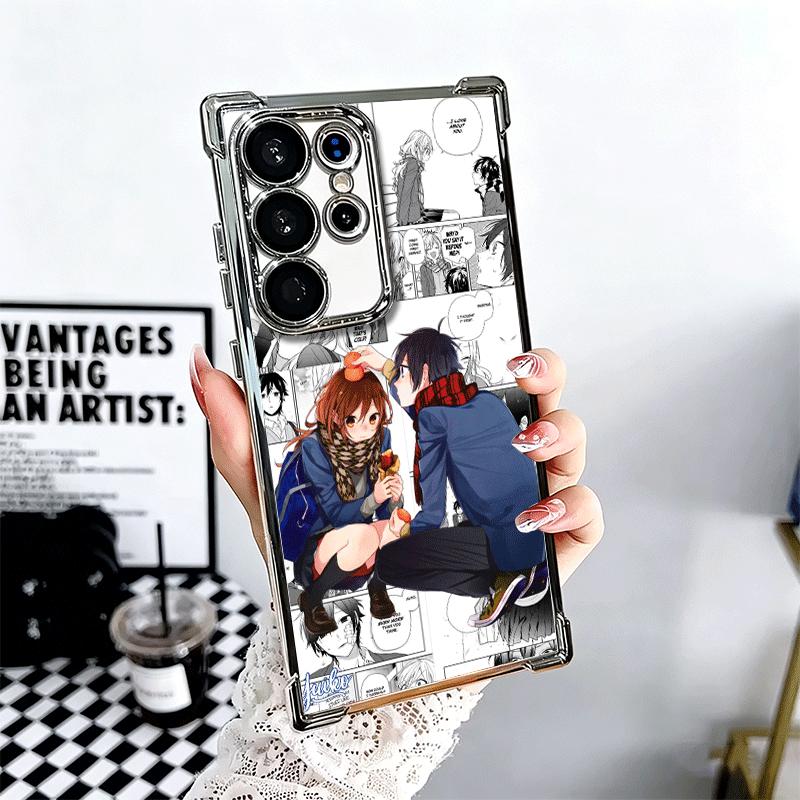 

Аниме Хорimiya Мягкий чехол для телефона для Samsung Galaxy S26 Ultra S25 Edge S24 FE S23 Plus S22 S21 + S20 Покрытие Защита от падений Fundas Samsung S26 Plus