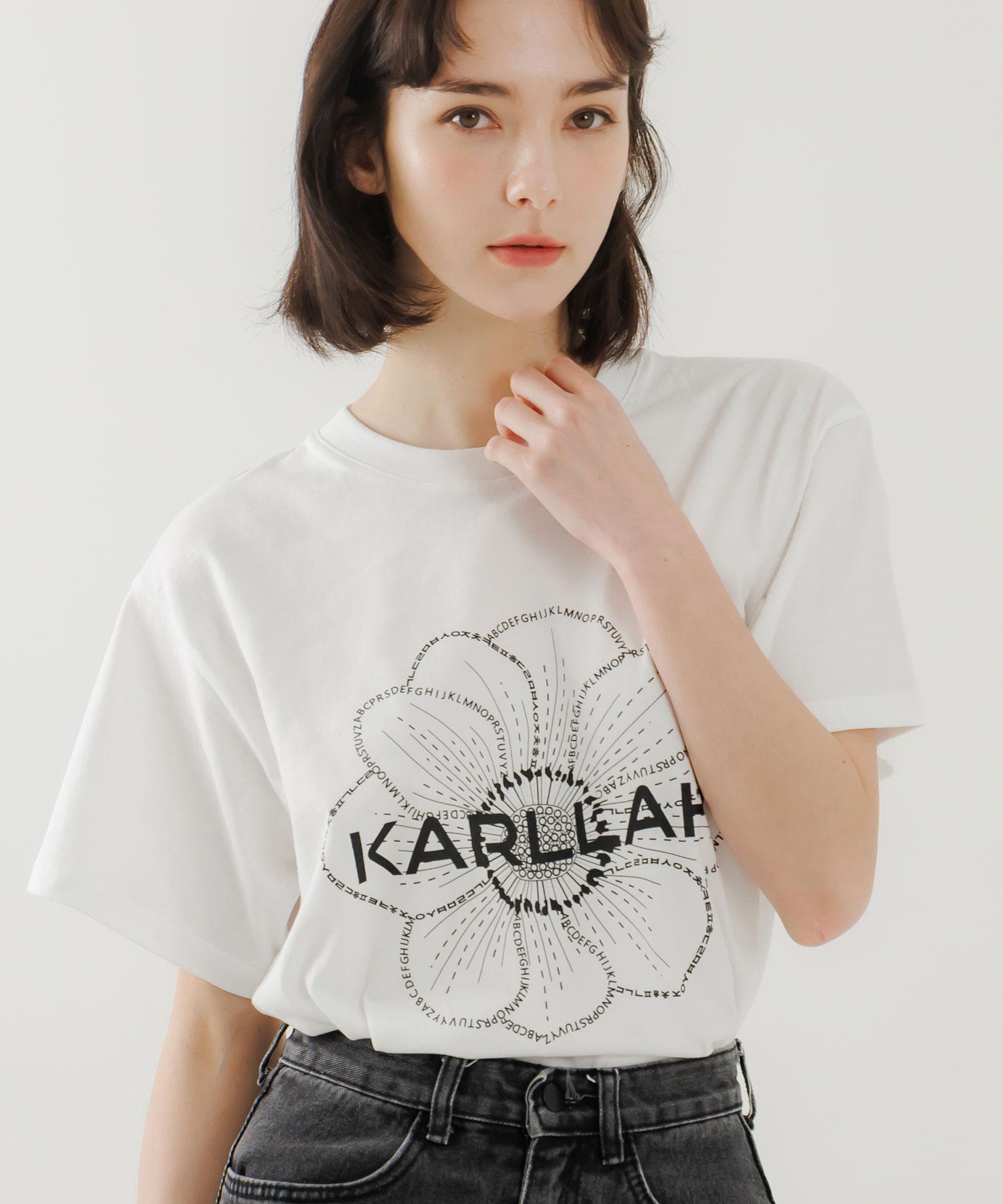 Kalla Anemone Print Short Sleeve T-Shirt - White White/Free
